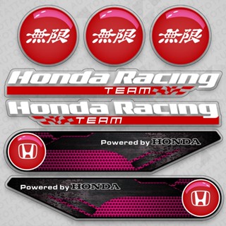 สติกเกอร์ไวนิล ลายโลโก้รถยนต์ Honda Racing Sport Mugen