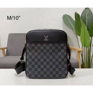 กระเป๋า Lv กระเป๋าสะพายข้าง ผู้ชาย ขนาด 10 นิ้ว