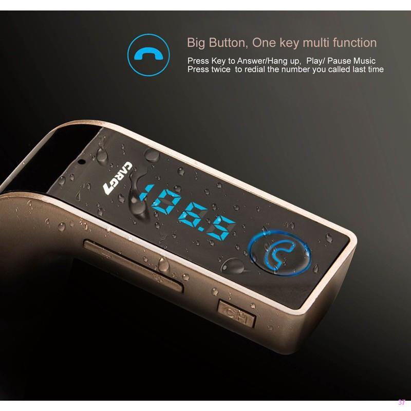 จัดส่งทันทีCar G7 บลูทูธรถยนตร์ อุปกรณ์เชื่อมเครื่องเสียงรถยนต์ กับ โทรศัพท์ Bluetooth FM ของแท้ อุปกรณ์ติดรถยนต์ อุปกรณ