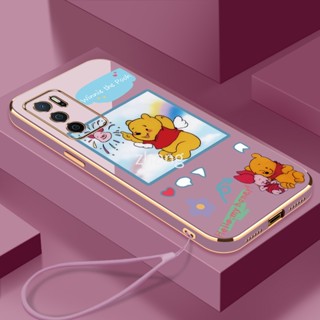 ใหม่ เคสโทรศัพท์มือถือนิ่ม ขอบตรง บางมาก กันกระแทก พร้อมสายคล้อง สําหรับ oppo A16 oppo reno 6 4g 5g reno 6 Z 5g reno 6 pro plus