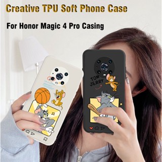 เคสโทรศัพท์มือถือ TPU แบบนิ่ม ลายการ์ตูน Tom and Jery สําหรับ Huawei Honor Magic 4 3 Pro + Magic 3