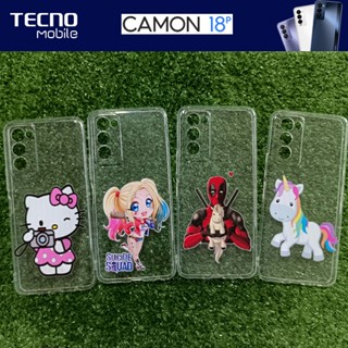 เคสยาง TPU แบบใส สำหรับ Tecno Camon 18P