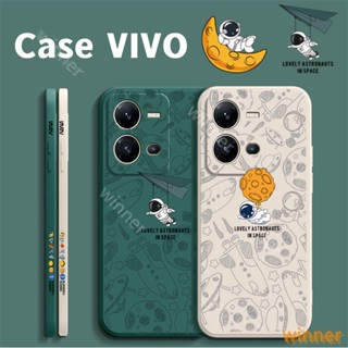 เคส VIVO V25 5G V25E V25Pro V23 5G V23E 4G V23E 5G V21 5G V21E V21 4G V20SE V20Pro V20 V17 V19 V15 V15Pro V9 Y85 V7Plus V7โทรศัพท์มือถือ ลายธีมนักบินอวกาศ TKR สําหรับ