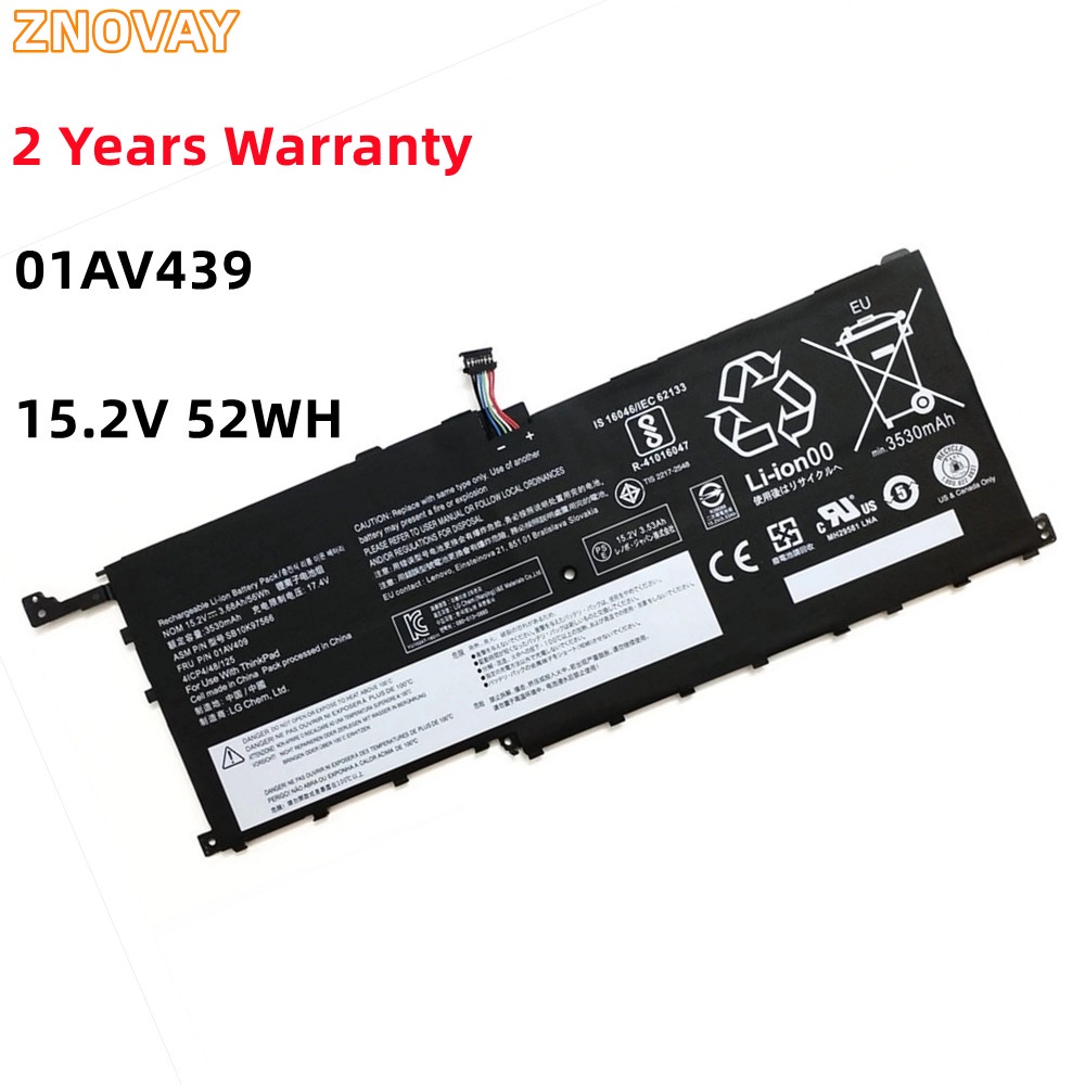 ZNOVAY 01AV439 Laptop Battery For Lenovo ThinkPad X1 Carbon Gen 4 (2016) X1 Yoga 1st(2016) SB10F4646