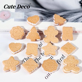 【 Cute Deco 】บิสกิตแซนวิชเทียม น่ารัก (7 แบบ) หมี แซนวิช บิสกิต / บิสกิต ผู้ชาย จี้ ปุ่ม Crocs / น่ารัก Jibbitz Croc รองเท้า DIY / วัสดุเรซิน เสน่ห์ สําหรับ DIY