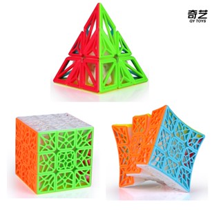 Qiyi DNA Concave Magic 3x3 ลูกบาศก์ปริศนา 3x3x3 ไร้สติกเกอร์ ของเล่นสําหรับเด็กผู้ชาย