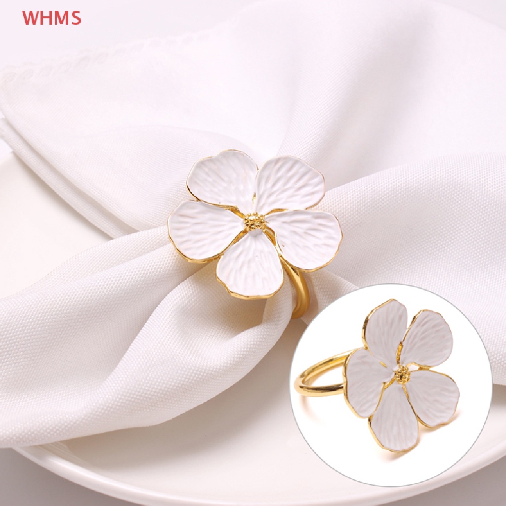(WHMS) Wedding simple plum napkin napkin 5 petals lucky flower napkin ring napkin ring