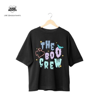 เสื้อยืด oversized ลาย the boo crew