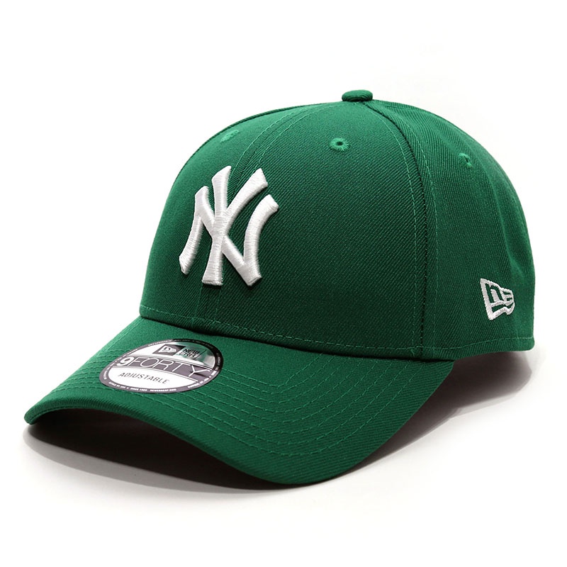 หมวกเบสบอล N.E.W E.R.A Peaked Hat M.L.B ปีกโค้ง ขนาดใหญ่ มาตรฐาน Ny สีเขียว