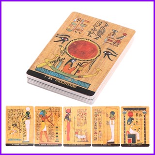 ไพ่ทาโรต์ เวอร์ชั่นภาษาอังกฤษ เทพเจ้าอียิปต์ Oracle Tarot Guidebook Professionals Fortune Telling Game Card Deck notath