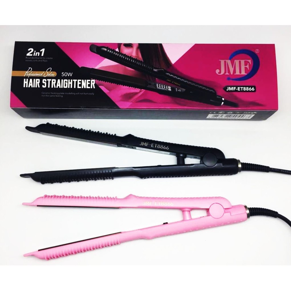 เครื่องหนีบผม รีดผมเงา JMF ET8866 2 in1 ลอนได้ รีตตรงได้ มอนลอนวอลุ่มได้