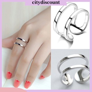 &lt;citydiscount&gt;  แหวนนิ้วมือปรับได้เครื่องประดับสําหรับสตรี