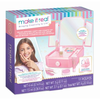 Make It Real Mirrored Vanity &amp; Cosmetic Set