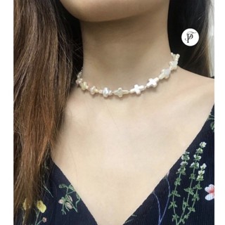 Freshwater Pearl Necklace Plus Shaped ➕🧸 สร้อยคอไข่มุกแท้รูปทรงบวก➕