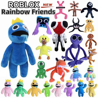 Roblox ตุ๊กตาการ์ตูนมอนสเตอร์ สีรุ้ง สีเหลือง แบบนิ่ม 30 ซม. ของขวัญคริสต์มาส ของเล่นสําหรับเด็ก