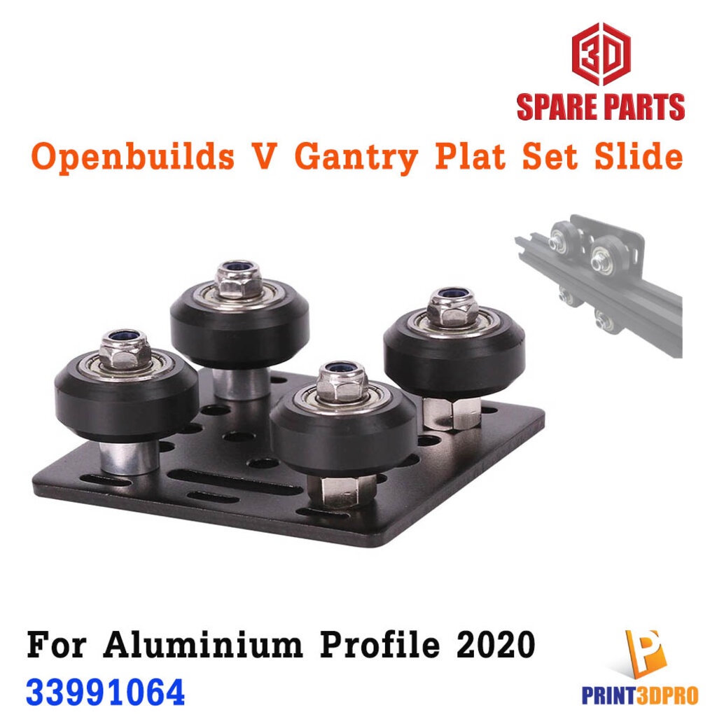 Openbuilds V Gantry Plat Set Slide Plate Pulley Wheels For 2020 V-slot Aluminum Profiles - รูปที่ 3