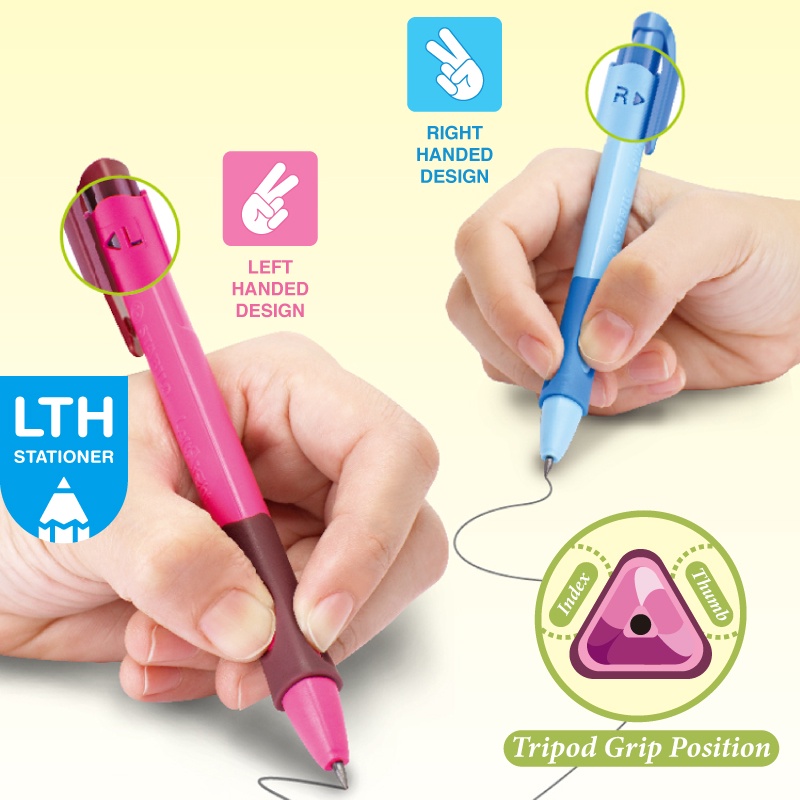 LTH Stabilo ซ้ายขวา 2.0MM ดินสอกดซ้ายและขวา Handed Design Sharpener ชุดสุดคุ้ม / ไส้ดินสอ 2.0MM