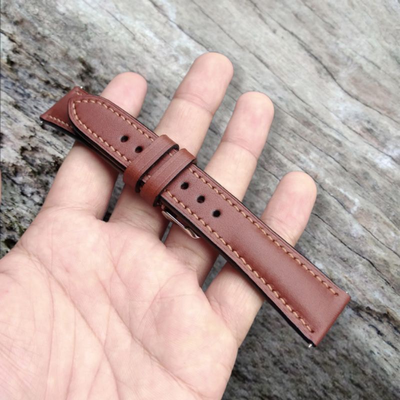 สายนาฬิกาหนังแท้ HANDMADE ขนาด_18มม 20มม 22มม​ 24มม​ (Classic_leather)