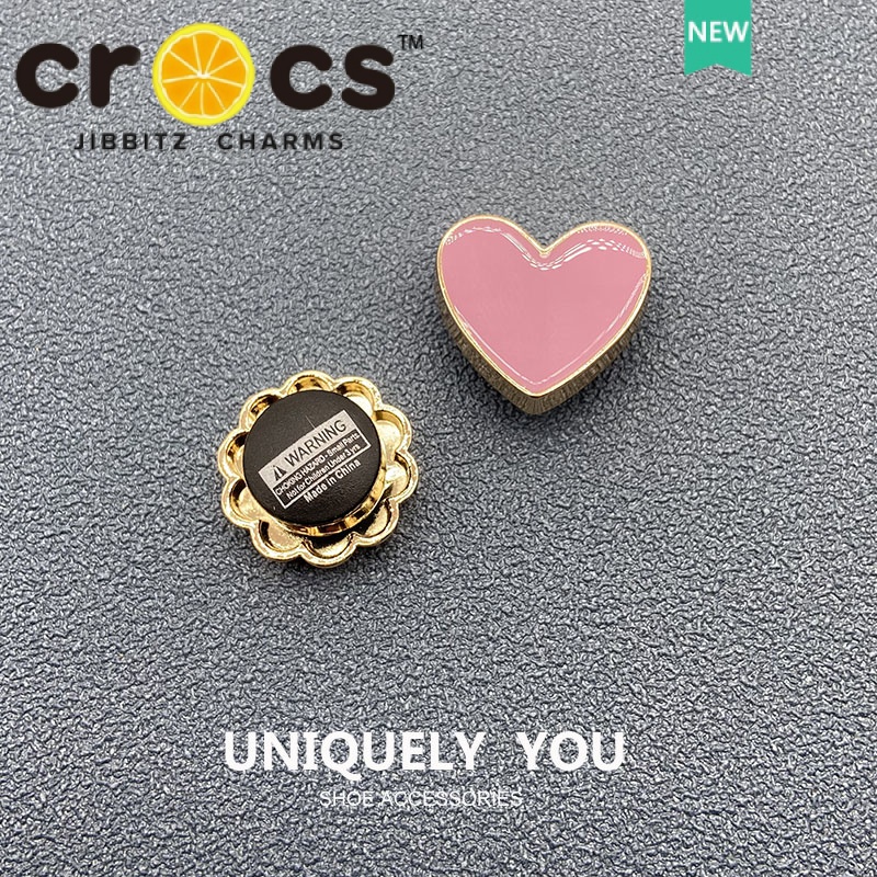 JIBBITZ cross charms ตัวติดรองเท้า จี้เพชรแดง ตัวติดรองเท้า cross