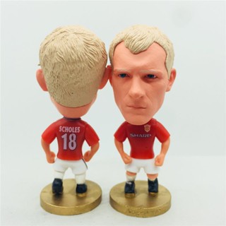 ตุ๊กตาฟิกเกอร์ Manchester United 1998-1999 season Player 18 Paul Scholes ของเล่นสําหรับเด็ก