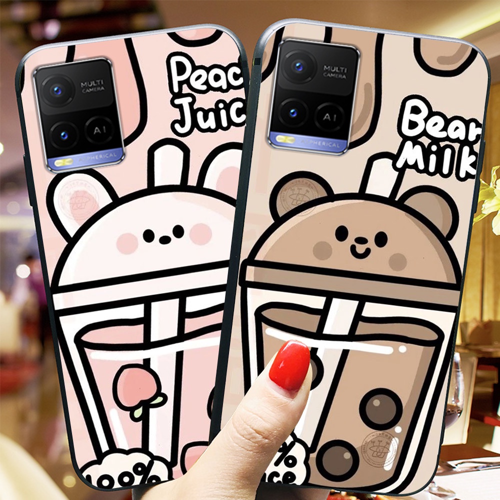 ชานมสไตล์วัยรุ่น vivo y21 / vivo y21s / vivo y33s เคสโทรศัพท์