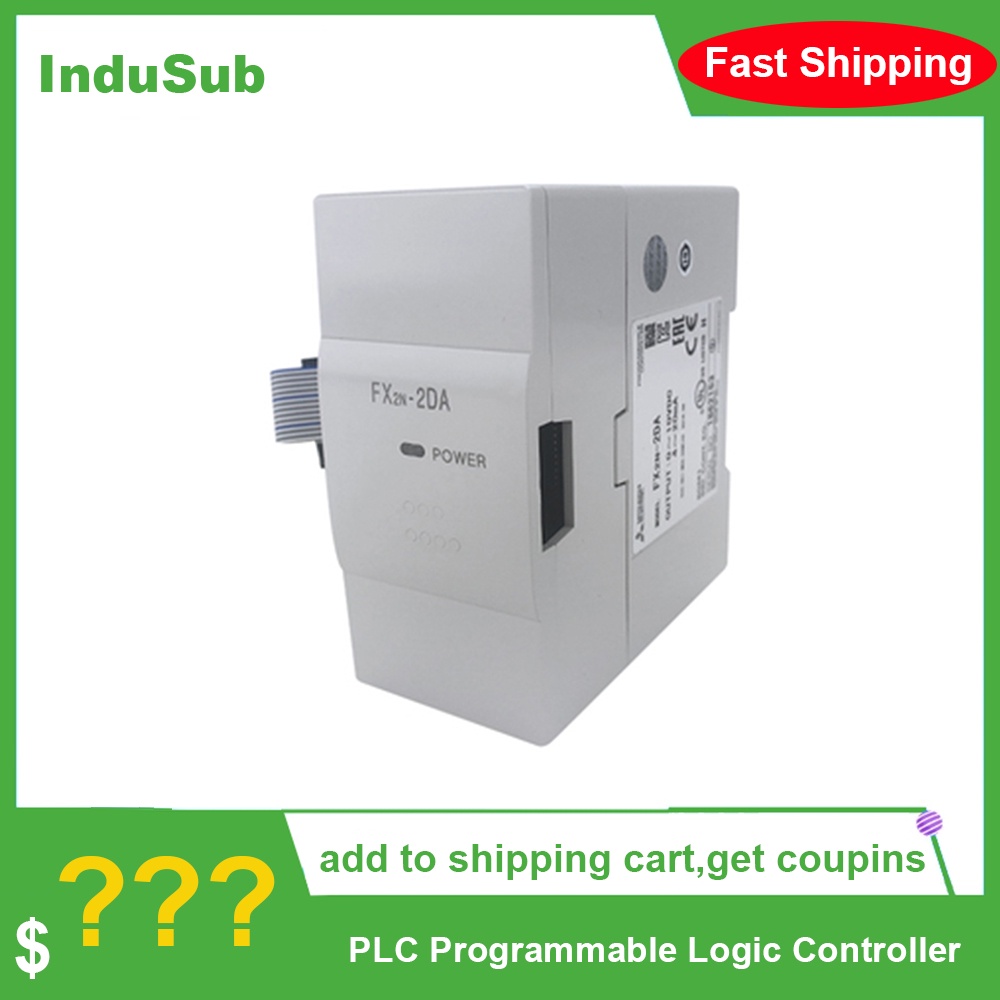 ใหม่ FX2N-2AD FX2N-2DA PLC โปรแกรม Logic Controller plc Analog to Digital โมดูล