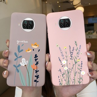 เคสโทรศัพท์ซิลิโคน TPU แบบนิ่ม ผิวด้าน กันกระแทก ลายไดโนเสาร์ และดอกไม้ สําหรับ Xiaomi Mi 10T Lite Mi10TLite Mi10T Lite Mi 10 T Lite