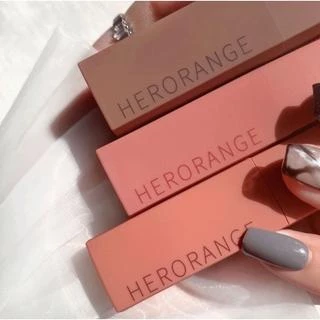 N223 Herorange ลิปสติก ลิปทินท์ เนื้อแมตต์ กํามะหยี่ ธรรมชาติ กันน้ํา ติดทน