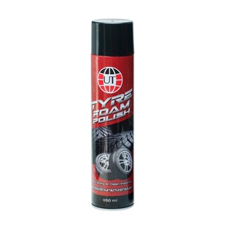 UT TYRE FOAM POLISH #3091 สเปรย์รักษายางรถยนต์ 650 มล.