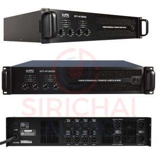 NTS DT-41200เพาเวอร์แอมป์ poweramp 4CH พาวเวอร์4ช่อง2U เครื่องขยายเสียง CLASS-D DT41200 ศิริชัยออดิโอ