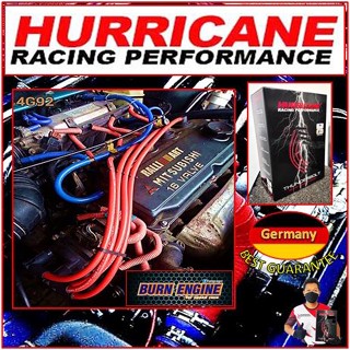 สายหัวเทียนแต่ง Mitsubishi 4G92 แคมเดี่ยว ตัวนอก Hurricane Ignition Wire 9.9 mm. สินค้าแท้รับประกัน1ปี