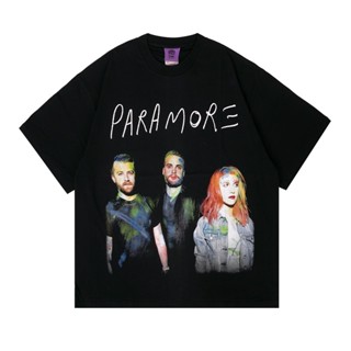 เสื้อยืดโอเวอร์ไซส์เสื้อยืด พิมพ์ลาย OVERSIZE TEE TOXIC1805 PARAMORES-3XL