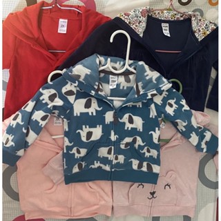 🔥พร้อมส่ง (size 24M )เสื้อกันหนาวเด็ก เสื้อกันหนาวแขนยาว มีฮู้ด ผ้านิ่ม ขนนุ่ม ใส่สบาย