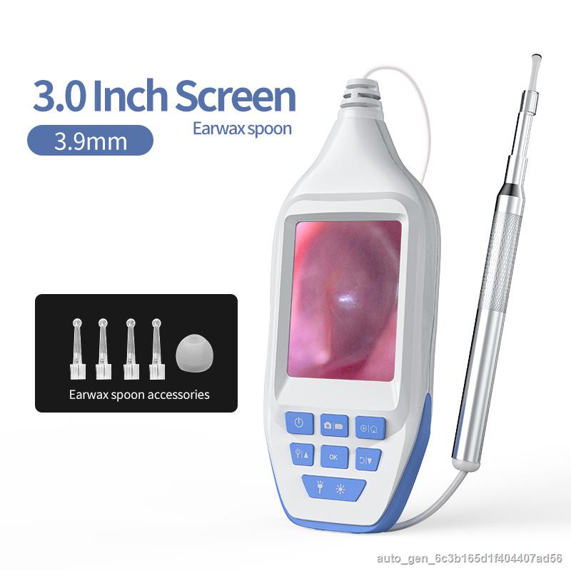 M30 Hd1080p Ear Cleaner Screen Otoscope Endoscope Camera 3.9mm 3 Inch ...