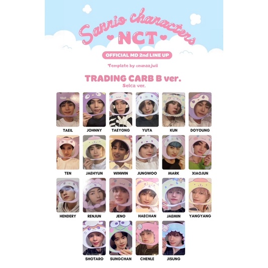 [พร้อมส่ง] NCT x Sanrio Tranding card ver.B