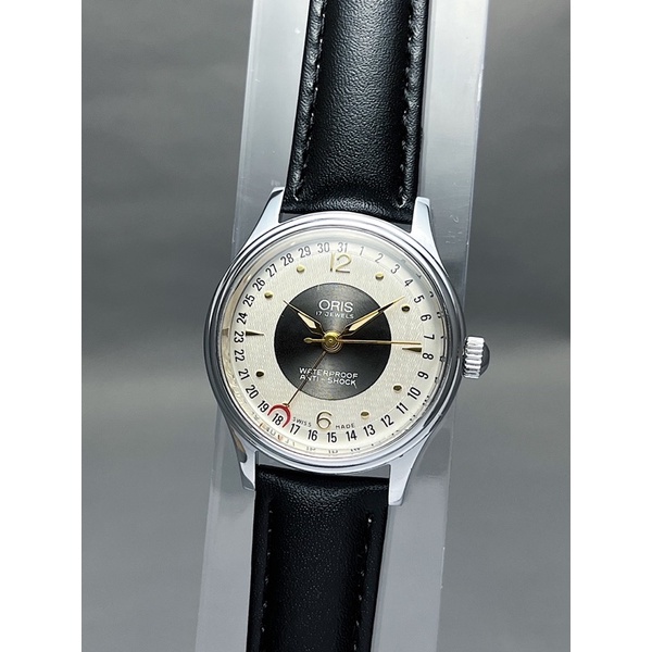 นาฬิกาเก่า นาฬิกาไขลาน นาฬิกาข้อมือโบราณโอริส Vintage ORIS pointer date Bullseye dial