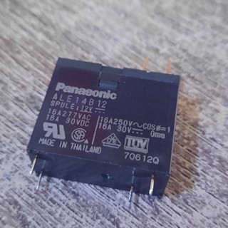 Relay ALE14B12 รีเรย์ ไมโครเวฟ เคื่องทำน้ำอุ่น แอร์ Panasonic 12V 16A