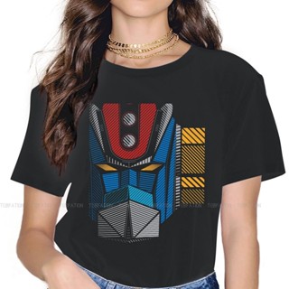 เสื้อยืด oversize 091 หุ่นยนต์ยูเอฟโอ Grendizer เสื้อผ้าผู้หญิงกราฟิกหญิง Tshirts วินเทจโกธิคหลวมท็อปส์ซู Tee Kawaii สาว