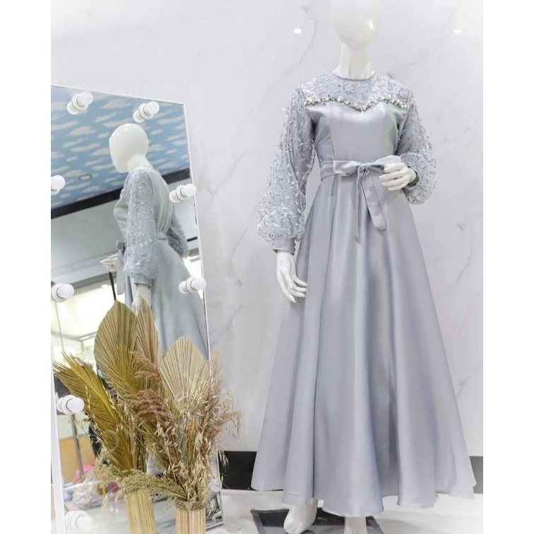 O2 Fashion / Mila dress มีไซส์ ML XL และ XXL เดรสรุ่นใหม่ล่าสุด เดรสปาร์ตี้ เดรสสวย MUSLIM FASHION