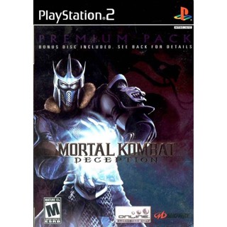 Mortal Kombat: Deception (Premium Pack Bonus Disc) PS2 แผ่นเกมps2 แผ่นไรท์ เกมเพทู