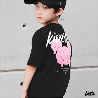 🔥 9.9 SALE 🔥 ® เสื้อยืดเด็ก Oversize รุ่น Kidzila สีดำ แนวสตรีท Boy&amp;Girl เด็กผู้ชาย หญิง Kols