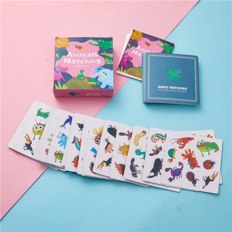 การ์ดเกมหรรษา แบบจับคู่มหาสนุก Crazy matching flash card game