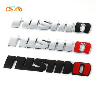 GTIOATO โลโก้ NISMO โลโก้รถ โลโก้ติดรถยนต์ ตราสัญลักษณ์ สติ๊กเกอร์โลโก้รถ Logo โลโก้ สติกเกอร์โลหะ โลโก้ติดรถยนต์สําหรับ ของแต่งรถยนต์ ตกแต่งรถยนต์ สำหรับ Nissan March Almera Kicks Note Qashqai Terra Sylphy Titan Navara X Trail