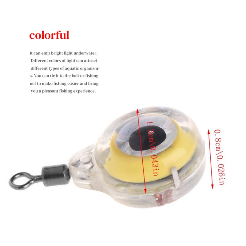 【CUNDA】5 ชิ้น / ชุด โคมไฟล่อปลา การเชื่อมต่อ เหยื่อตกปลา ตะขอปลา สามารถดึงดูดฝูงปลาได้ดีขึ้น กันน้ำได้อย่างสมบูรณ์ แสงตาปลา ไฟใต้น้ำ ใบพัดหาง เหยื่อปลอม ดึงดูดความสนใจของปลาได้เป็นอย่างดี เหยื่อยางพริ้ม หนอนยางหางโบก กบยาง เหยื่อกบ กบตีนเตะกบขาเต VIB อุปก - รูปที่ 4