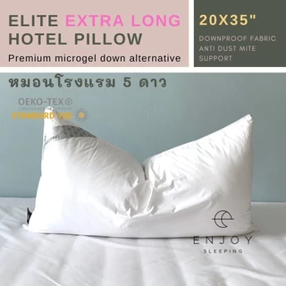 ( นุ่มมาก รร ใหญ่ ) enjoysleeping หมอนโรงแรม 5 ดาว หมอน Elite Micro down ใยไมโคร กันไรฝุ่น ค่อยๆยวบ
