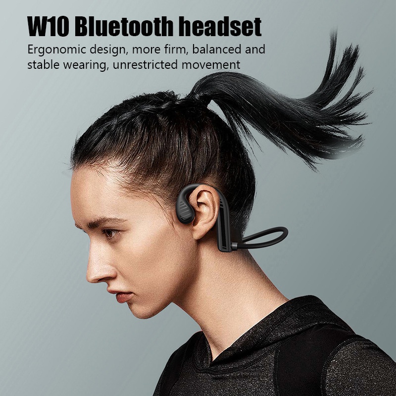 W10 ชุดหูฟังสเตอริโอไร้สาย บลูทูธ 5.2 กันน้ํา กันเหงื่อ สําหรับ Xiaomi iPhone Android
