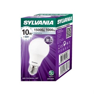 หลอด LED SYLVANIA BASIC PLUS 10 วัตต์ COOL WHITE E27