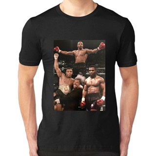 เสื้อยืดผู้ชาย ใหม่ เสื้อยืดแขนสั้น คอกลม ผ้าฝ้าย พิมพ์ลาย Iron Mike Tyson สําหรับผู้ชาย ไซซ์ S-3XL S-5XL