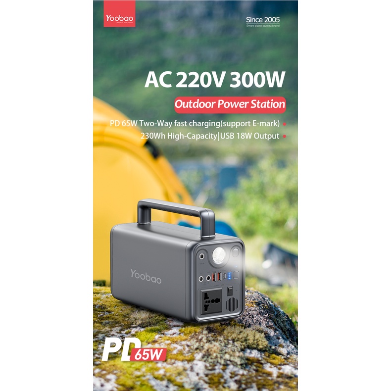 POWER STATION (แบตเตอรี่สำรองอเนกประสงค์) YOOBAO EN300WLPD 72000 mAh/230 Wh (มือ 2 สภาพ 99% ใช้ไปเพี