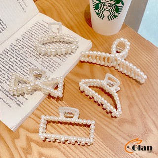 Glanxuan กิ๊บติดผมประดับไข่มุกเทียม  หรูหราและเรียบง่าย เครื่องประดับผม  pearl hair clip